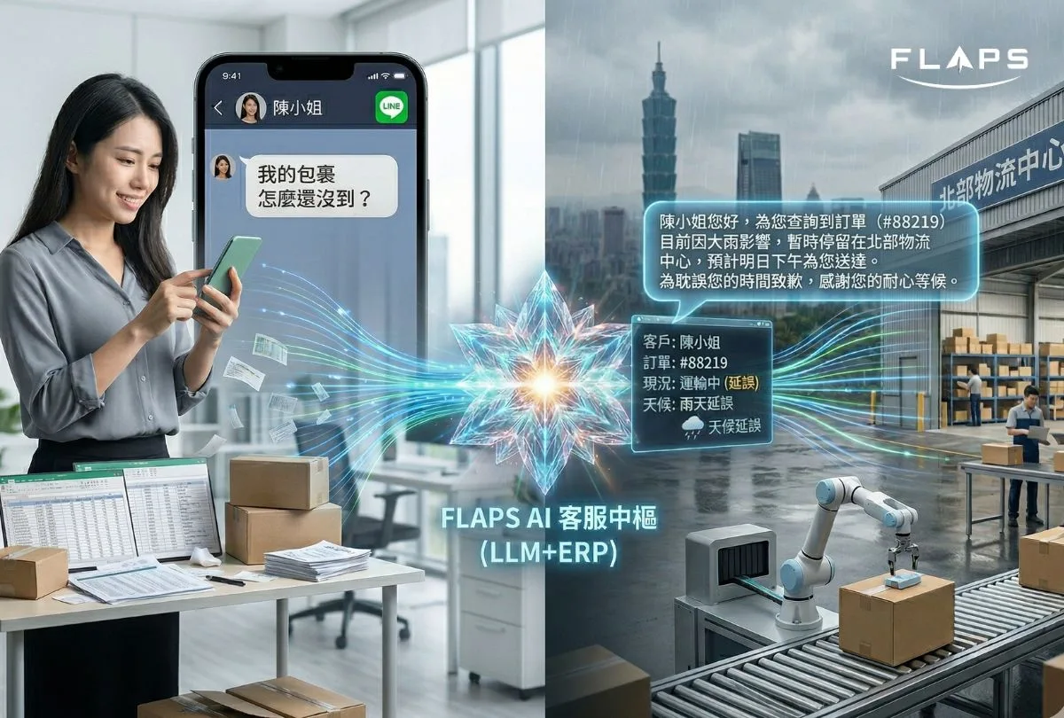 AI ERP 透過 LINE UID 動態生成顧客物流查詢自動回覆