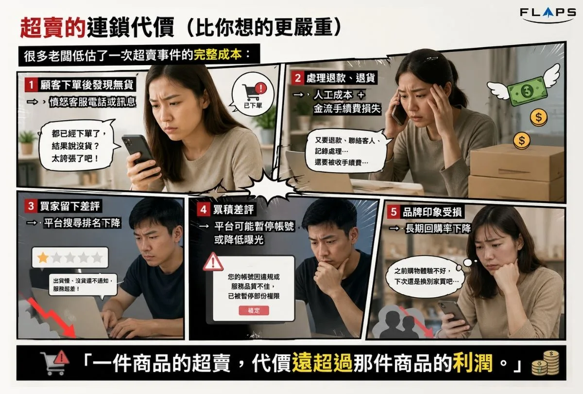 多平台庫存不同步導致的超賣效應